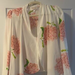 White Stone cold fox floral bloom blouse